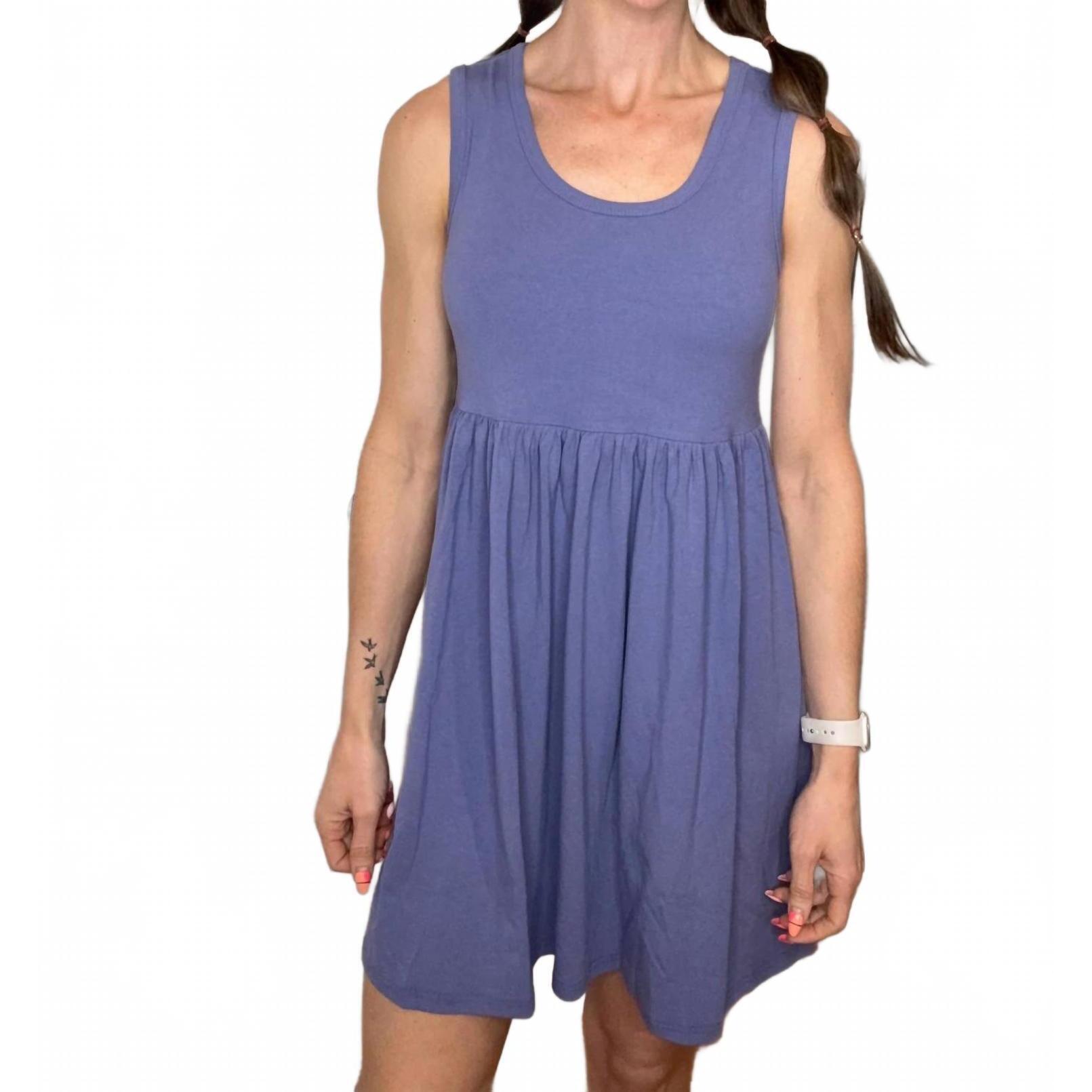 New Mikarose Markell Mini Dress In Blue
